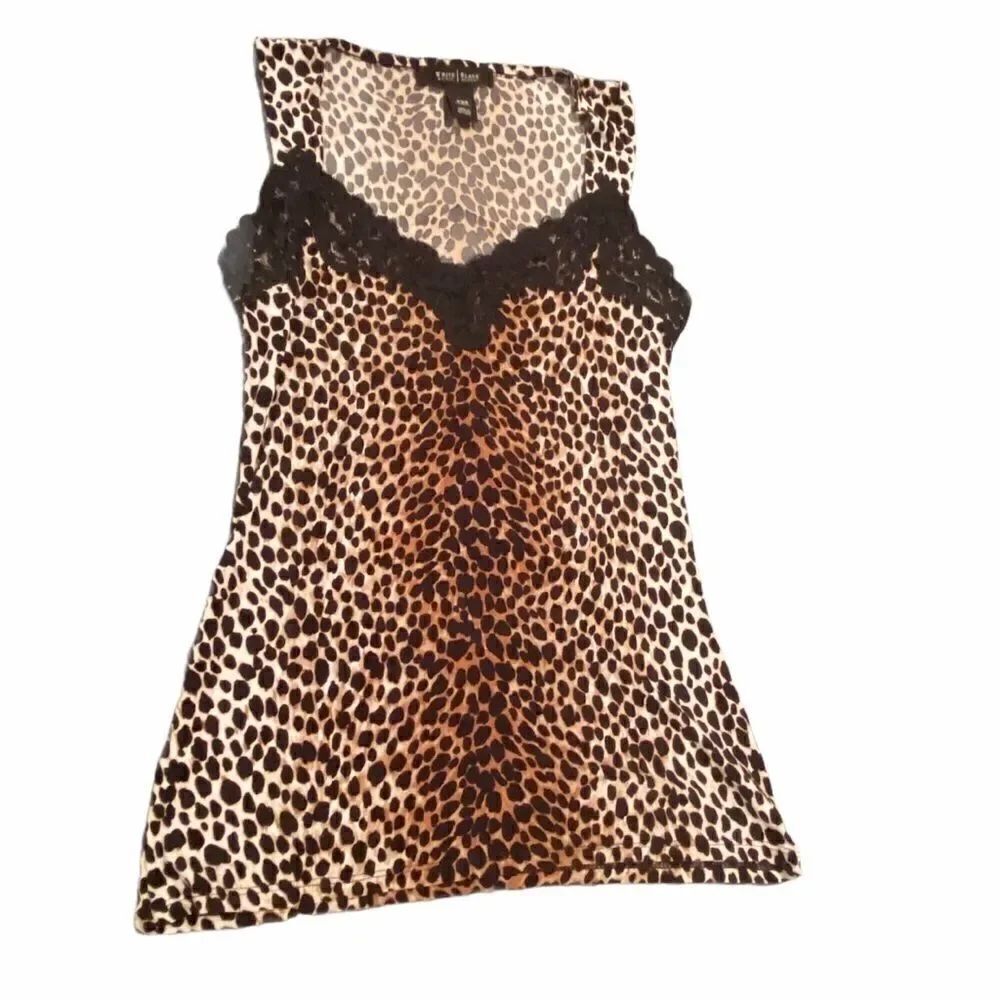 White House Black Market Animal Print Sleeveless